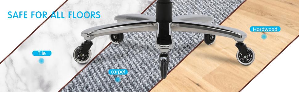 Okeysen Big and Tall 500lbs Office Chair Wide Spring Seat, High Back Large Executive Chair, Adjustable Lumbar Support Quiet Rubber Wheels Heavy Duty Metal Base, Office Chair for Back Pain