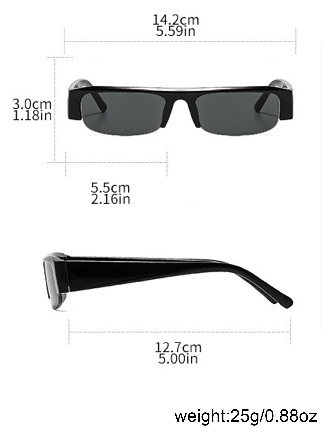 1Pcs High-End Narrow Frame Light Luxury Glasses, Fashionable Brand Besign Half Frame Glasses, Computer Blue Light Protection, Simple Outdoor For Women.