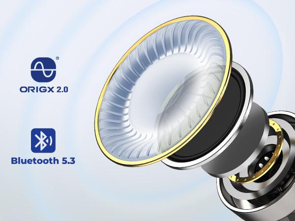 TOZO-T10 (Ergonomic Edition) Wireless Earbuds Bluetooth 5.3 Headphones, App Customize EQ, Ergonomic Design, 55H Playtime, Wireless Charging Case, IPX8 Waterproof Sound in-Ear Headset, 2024 New Version FathersDayGift Audio Electronic