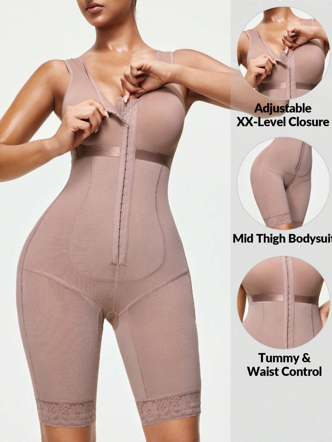 1 Count Women's Shapewear Bodysuit, Fajas, Colombian Shapewear Tummy Control Butt Lifter, Firm Control Body Shaper Jumpsuit with Adjustable Hooks, Sculpting Body Shaperwear for Daily Wear, Suitable For Daily Wear Or Gym