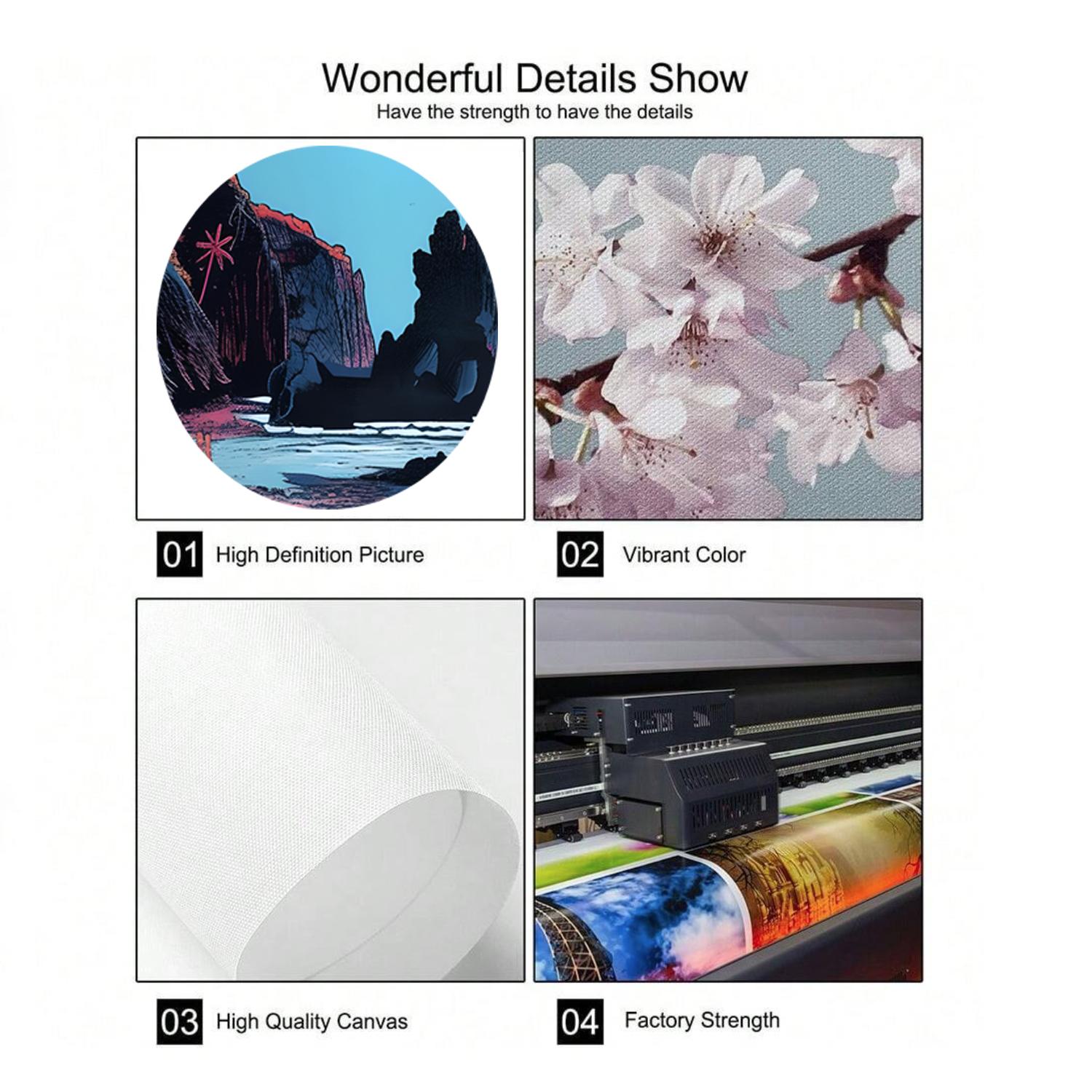 3-Piece Optional Wooden Frame Teen Fashion Leopard Print Bow Cherry 8 Ball Poster High Precision Color Print Moisture-proof Flat Surface Anti-fade Clear Details Apartment Bedroom Living Room Decor