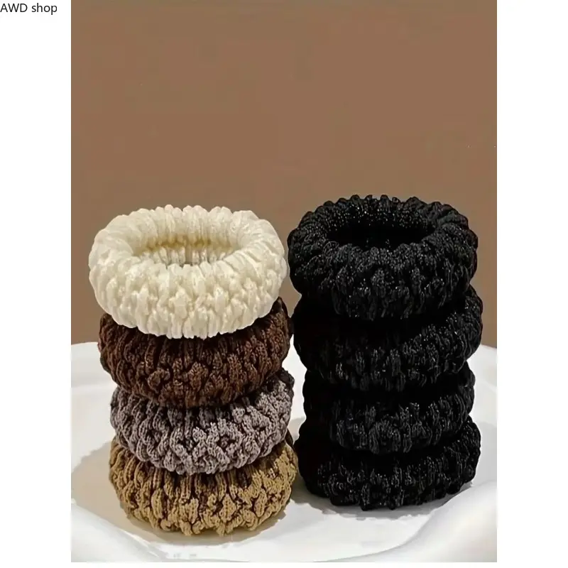 12‑Pack Wide Thick Scrunchies, Soft Elastic Hair Ties, No‑Damage Gentle Hair Accessories, Durable Stretch Scrunchies for Ponytail Styling, Ideal for Daily Wear, Christmas & New Year Holiday Gifting for Girls