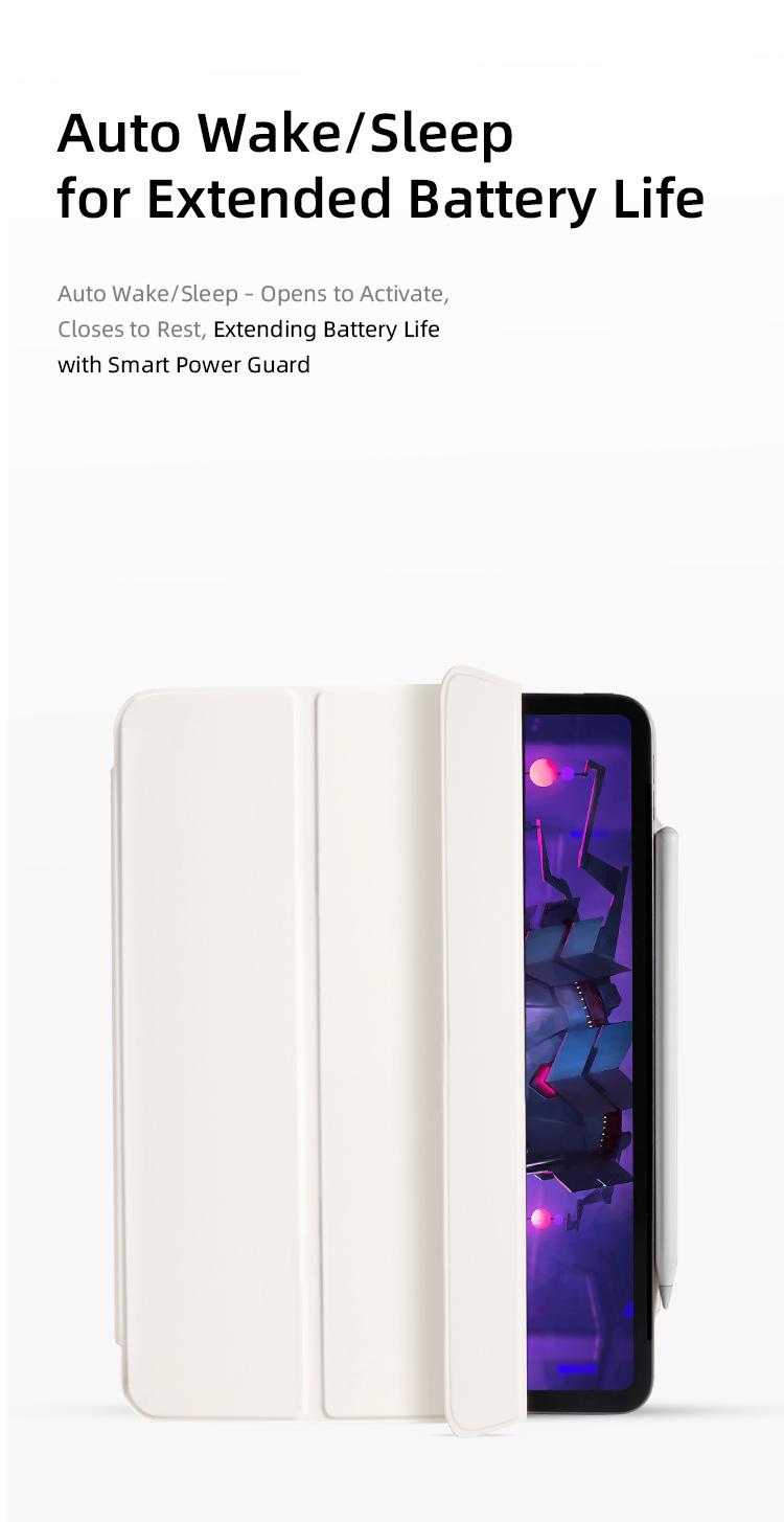 iPad case for iPad 10/11th, Magnetic Tri-Fold Stand Cover with Secure Snap Closure, Charges Pencil Through Case, Two-Stage Magnetic Lock, Ultra-Strong Hold, Auto Wake/Sleep