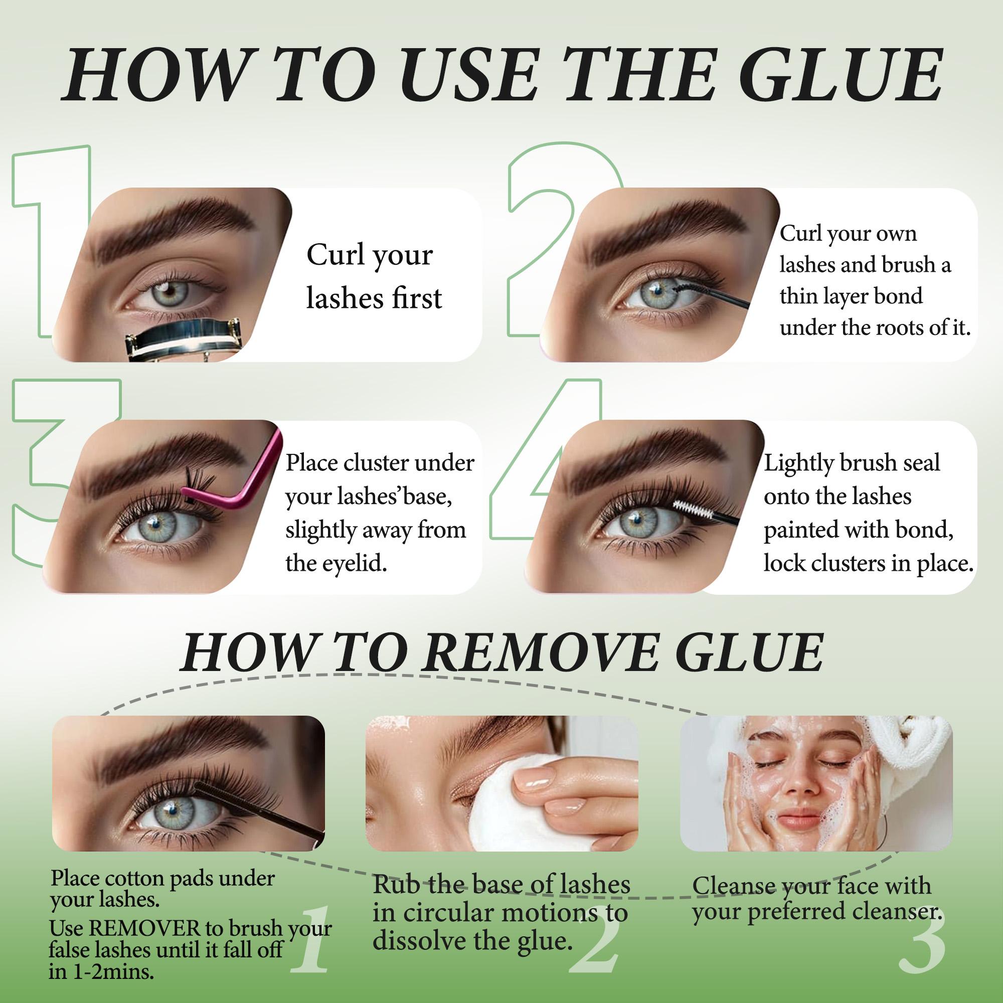 Beginner Friendly Lashes  Fairy  Individual Manga Lash Extension   Easy to Apply  Soft comfortable Makeup at Home For Cosmetic Lashes Cluster Eyelash  Lash Clusters  Eyelash Extension Eyelashes  Extension Wispy