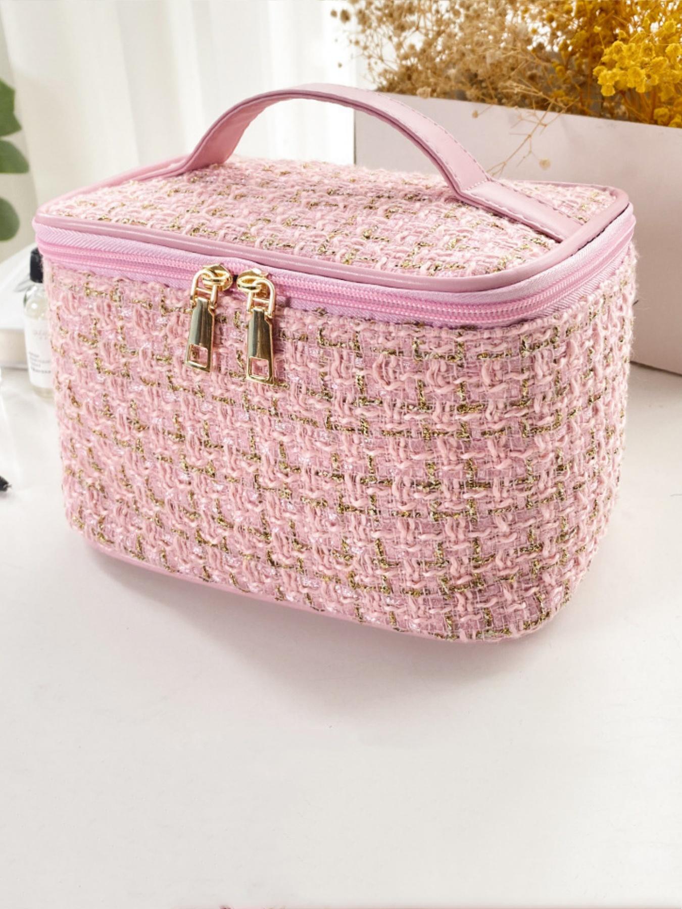 New Large Capacity Fashion Women's Handbag Cosmetic Bag, Portable Makeup Organizer, Holds Lipstick, Brush, Eyeliner, Wedding Gift, Valentine's Day Present