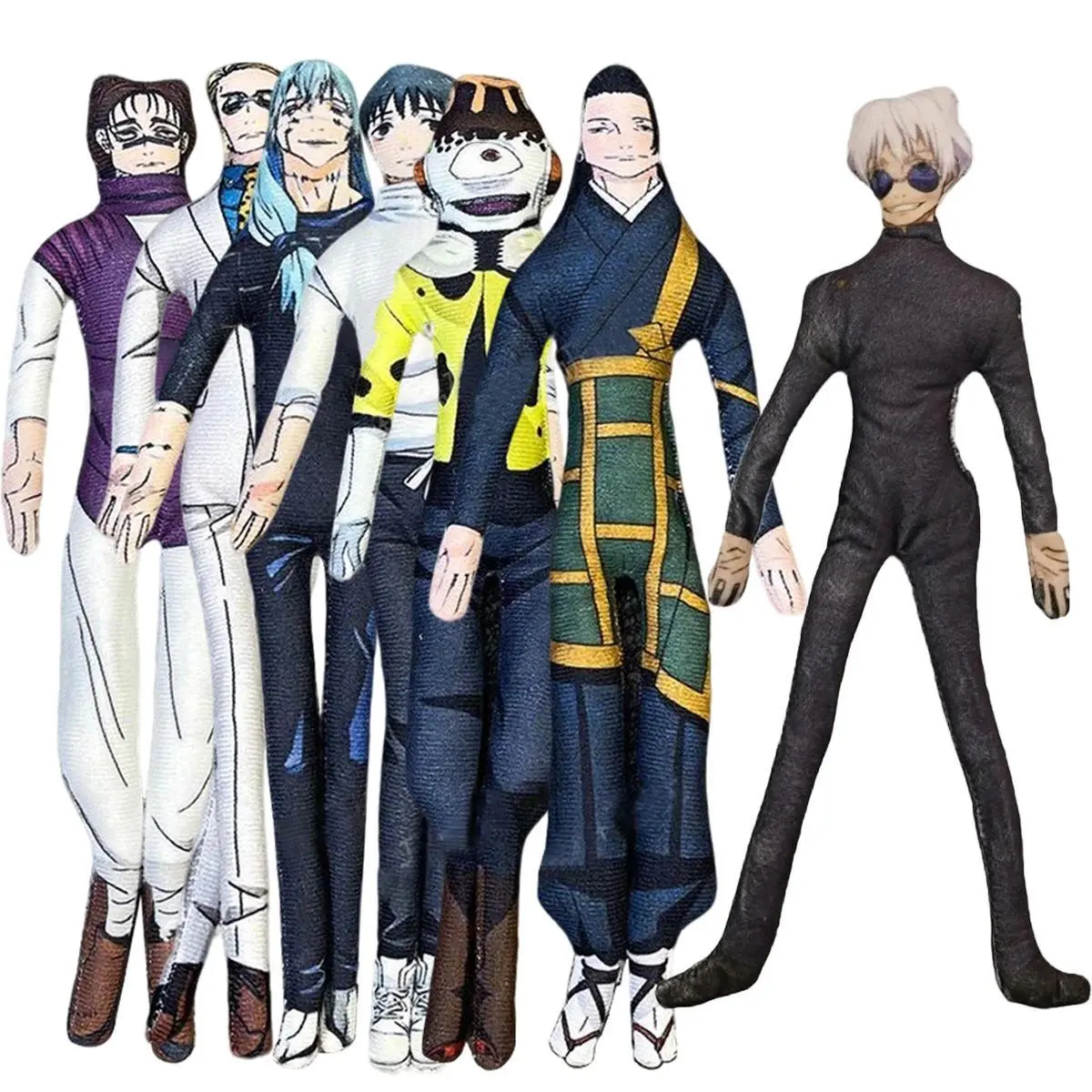 2026 hot item Anime JJK Plush Toys Funny Doll Gojo Geto Plush Shapeshift Choso Figure Creative Mannequin Nanami Kento Action figure Model Gift