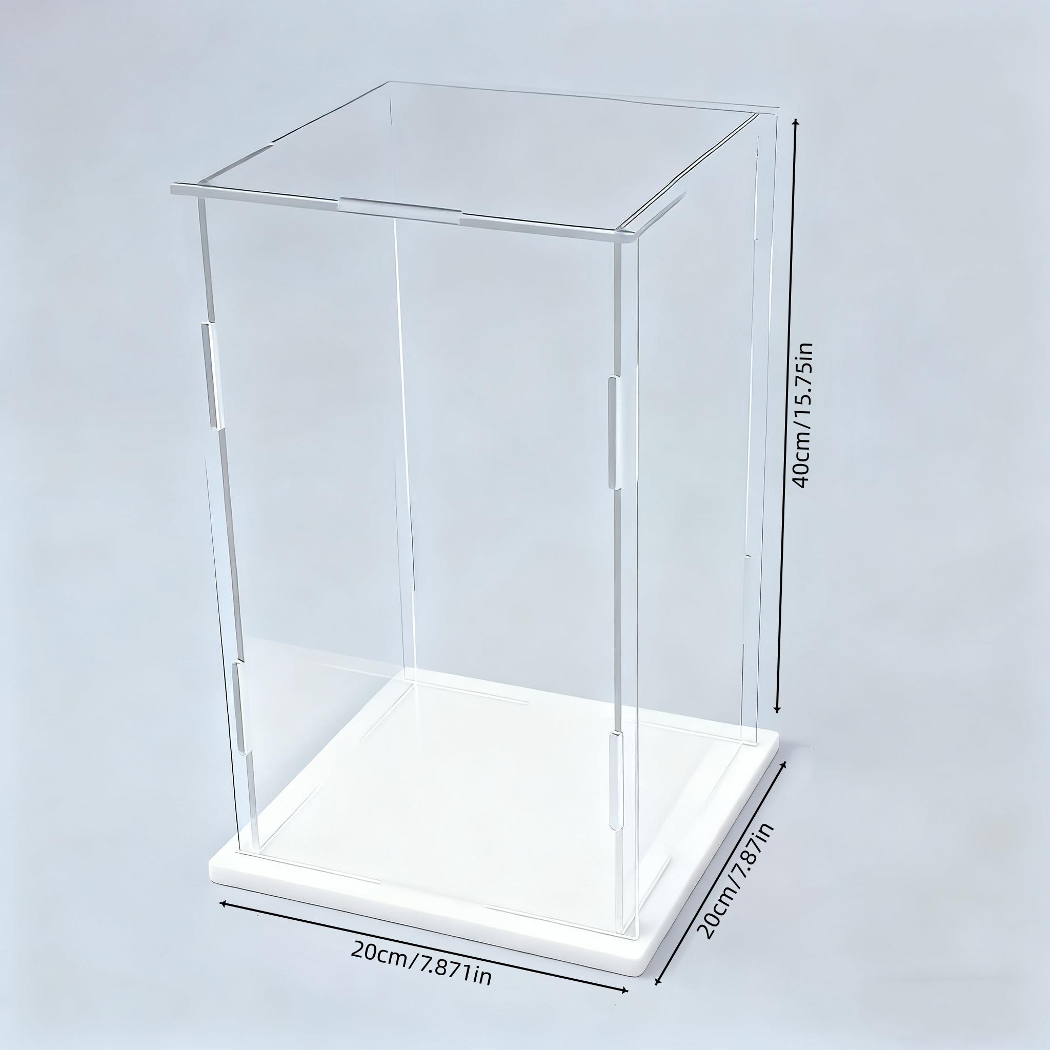 Transparent Acrylic Display Case, Stackable Doll Box, Figurine, Vertical Assembly Stand, Base, Pop Character Dustproof Storage, Collectible Figurines