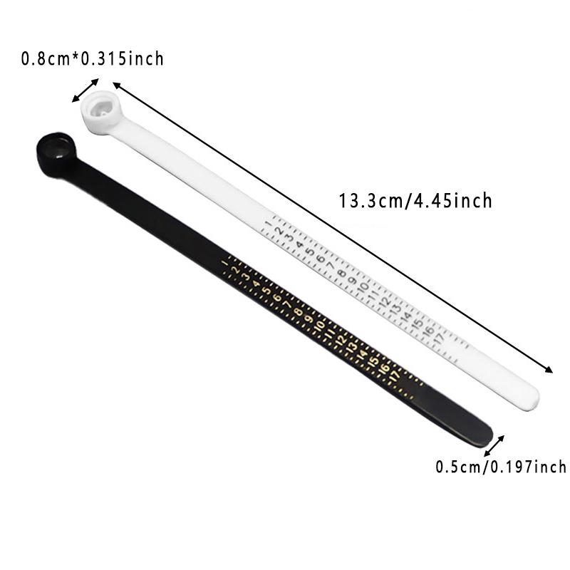 Ring Sizer Tool, Measuring Ruler for Accurate Measurement, Available in Three Colors, Essential Jewelry Making Accessory, Easy-To-Use Finger Gauge, Accuracy