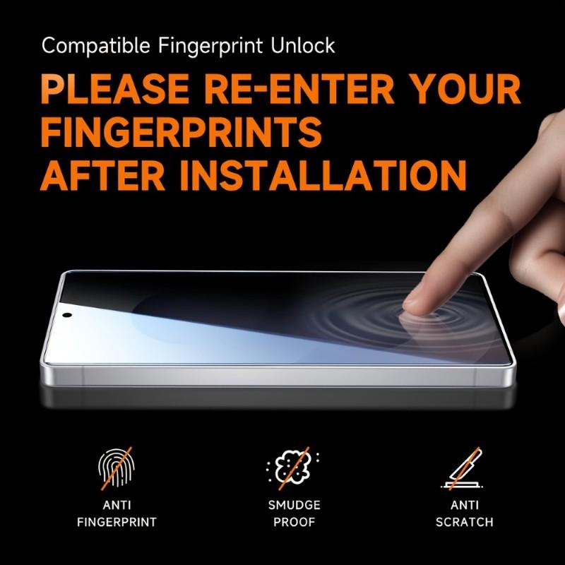 2-Pack Anti-Spy Tempered Glass Screen Protector, Dust-Free Design, Durable, Compatible with Samsung S24 Ultra/S25/S25 Plus/S25 Ultra/S25 Edge/S26/S26 Plus/S26 Ultra Series, Label Adopts dust-free design and privacy-protective tempered material