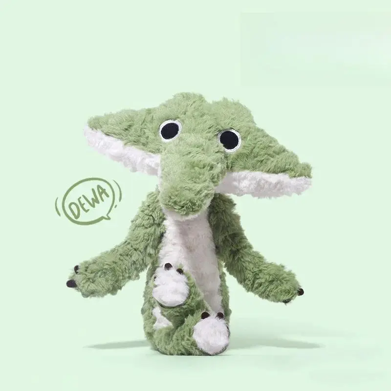 38cm Lovely Alligator Plush Toys Stuffed Simulation Animal Doll Cute Crocodile Plushie Sleep Hug Pillow Gift For Kids Room Decor