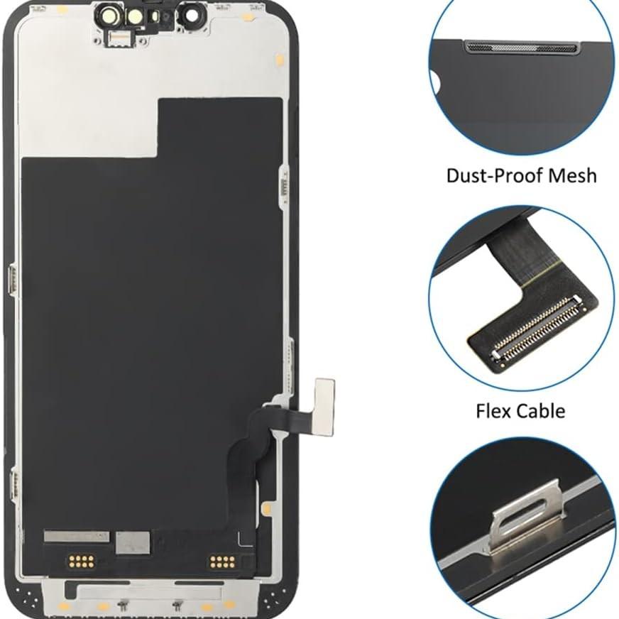 OLED/INCELL for iPhone 13 13Mini 13Pro 13Promax Screen Replacement  , 3D Touch LCD Display Digitizer Frame Assembly with Repair Tools.