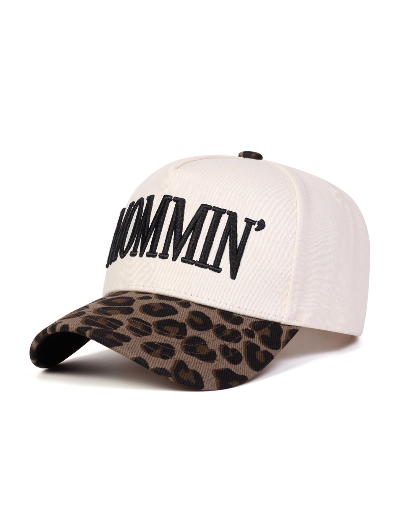 Unisex Mommin Embroidered, Adjustable Outdoor Sun Protection Hat, Perfect for Traveling, Beach Vacations, and Daily Wear, Adjustable Caps