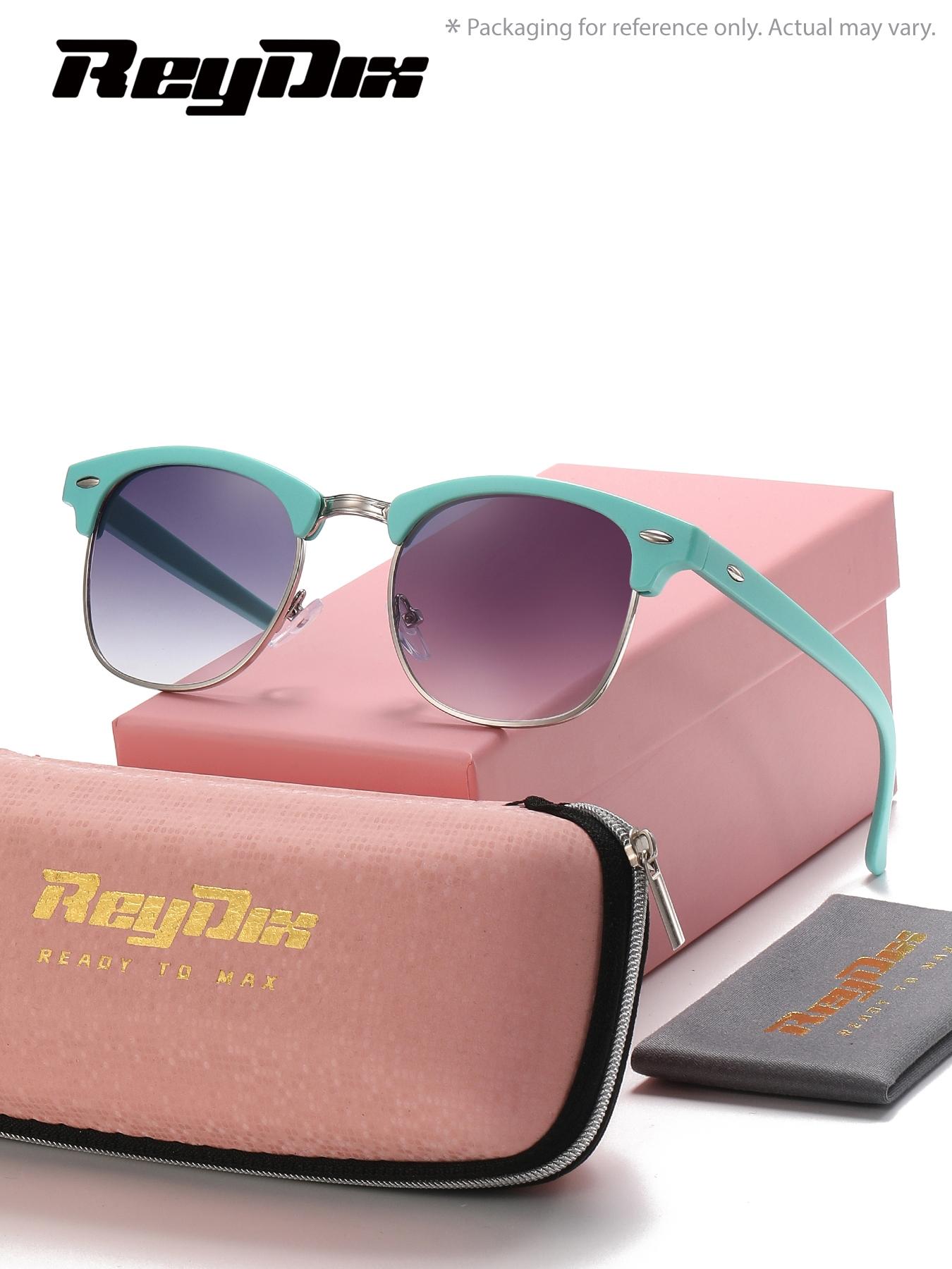 1 Piece ReyDix Unisex Square-Round Full Frame Sunglasses Geometric Design Smooth Lines Sunglasses UV400