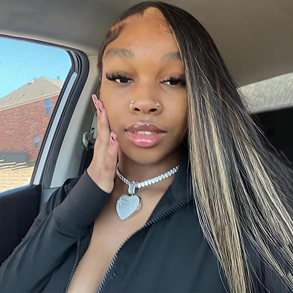 13x4 13x6 Highlight 1B 27 Wig Human Hair Blonde Highlight Straight Lace Front Wigs PrePlucked 180 Density Highlight Blonde Transparent Lace Frontal Human Hair Wigs SpringStatements