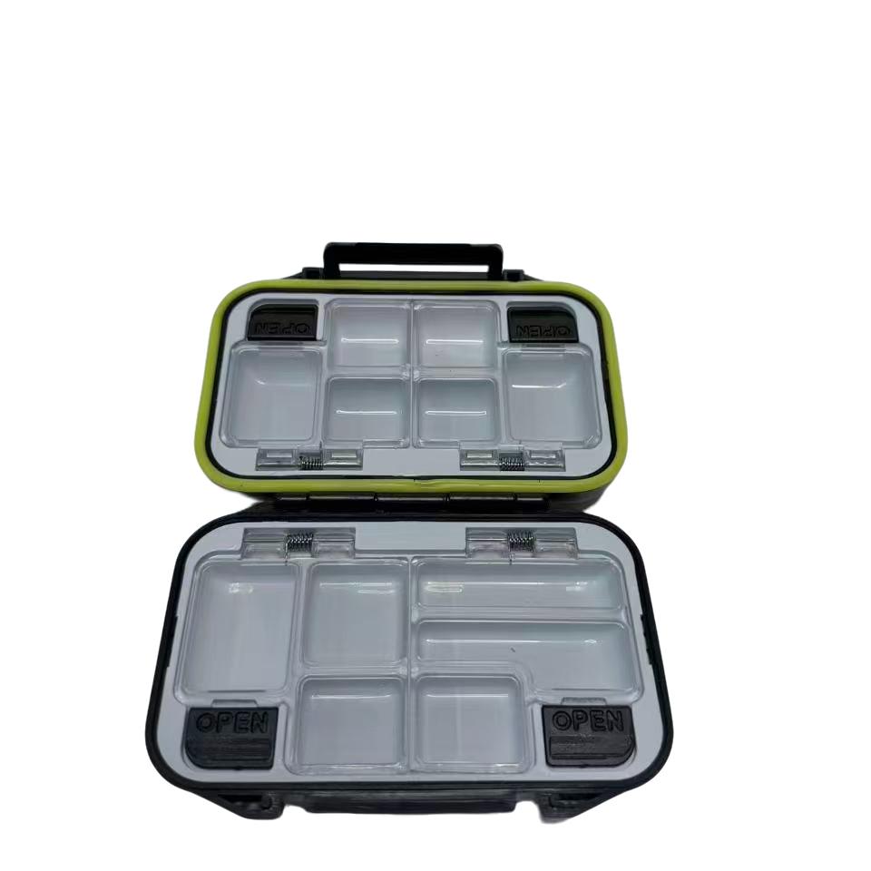 Waterproof Fishing Gear Box, Dual-Sided Lure Tool Box, Fish Hook and Bait Storage, Essential Fishing Accessories, Durable Design