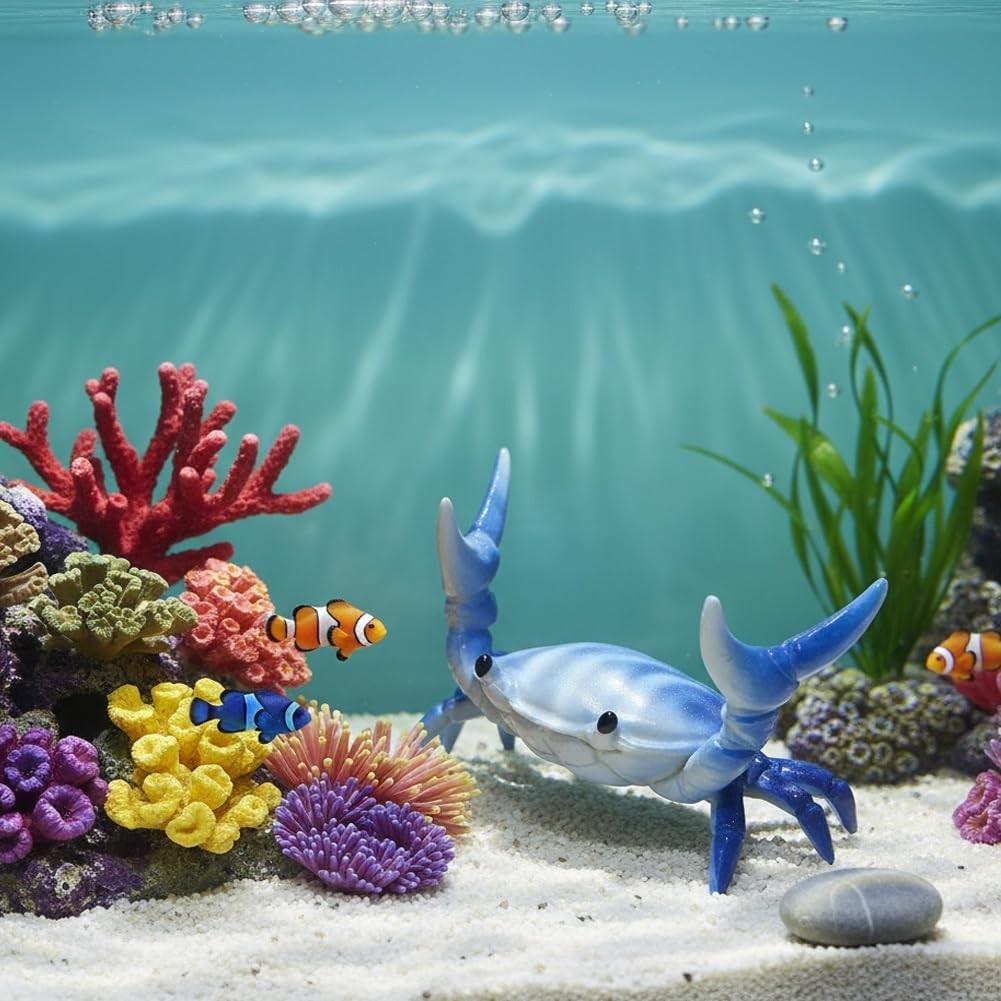 3Pcs Desk Crab Pen Holder, Creative Crab Pen Holder, Weightlifting Crabs Penholder Bracket Storage, Desk Pen Stand for Pen Storage Office Desk Display Decorations, Unique Gift Idea