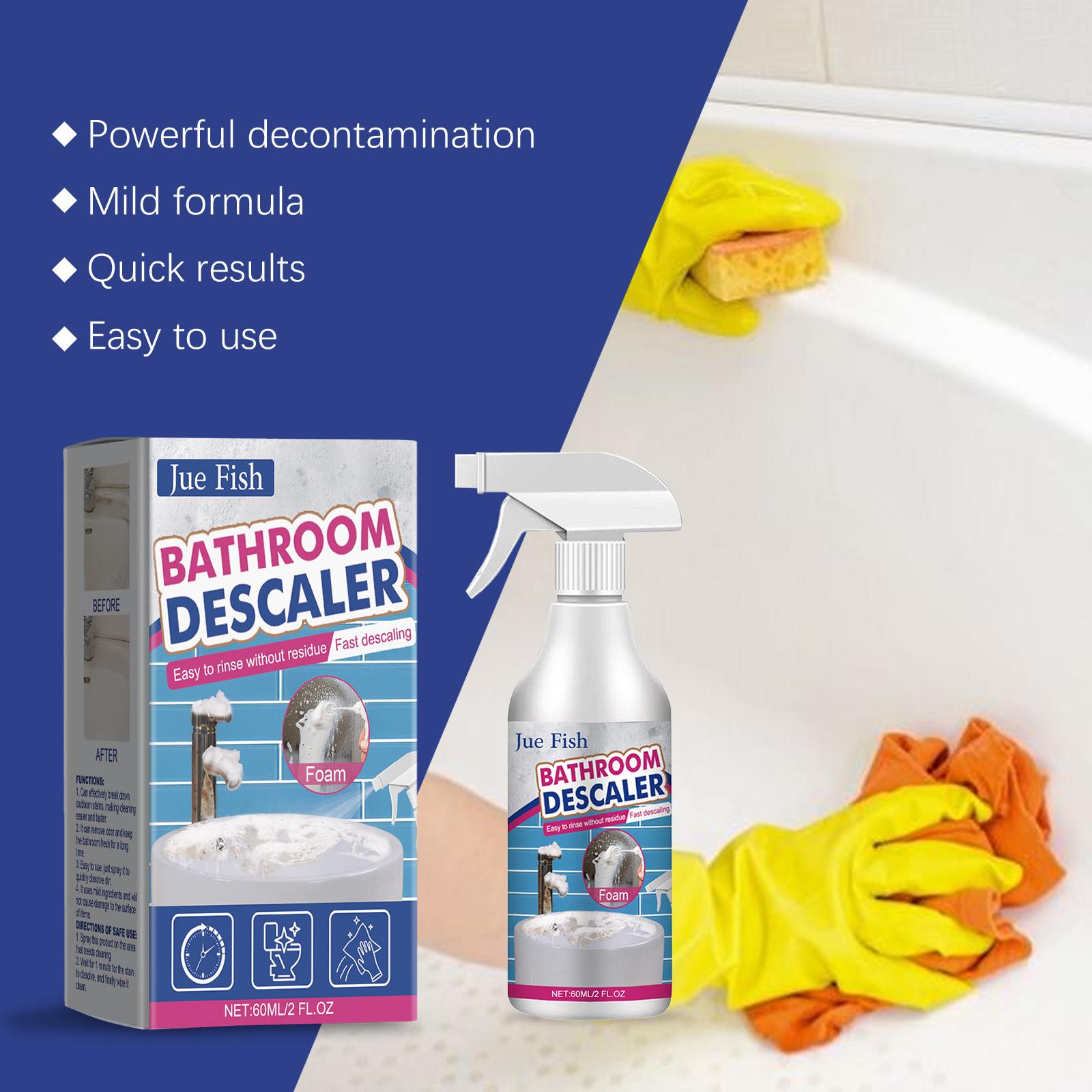 Jue-Fish Bathroom Cleaner Shower Room Bathtub Cleaning Scale Hand Washing Basin Clean Home Cleaning Agent