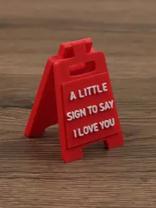 Romantic One Piece Plastic Gift for Valentine's Day, Stylish Geometric Pattern Desktop Decoration, Perfect Present for Couples & Lovers, Unique Design