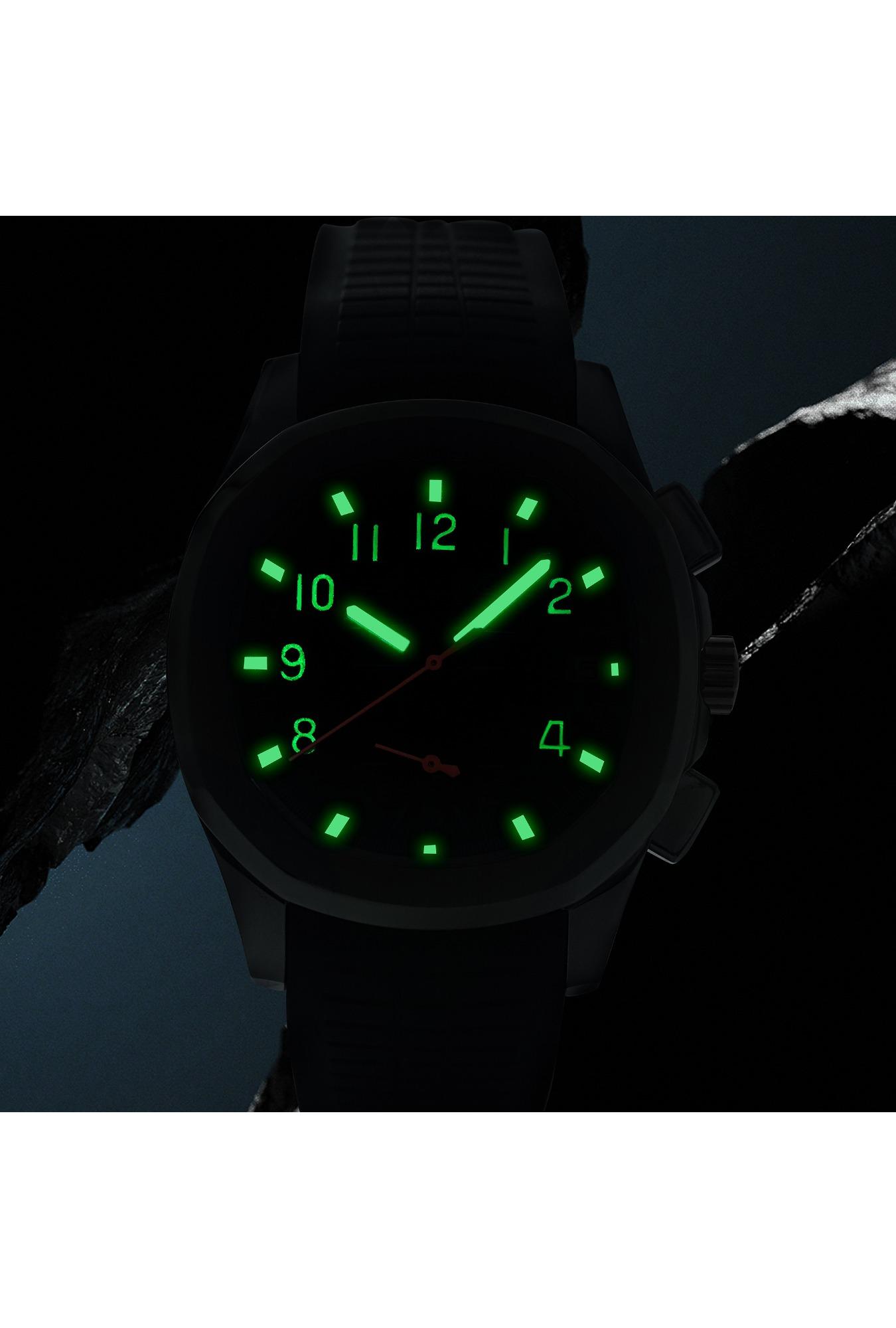 2025 NAVIFLZ NFVZ Luxury Sports Quartz Watch Japan VD53 Chronograph Stainless Steel Watch Rubber Strap Reloj Hombre Waterproof