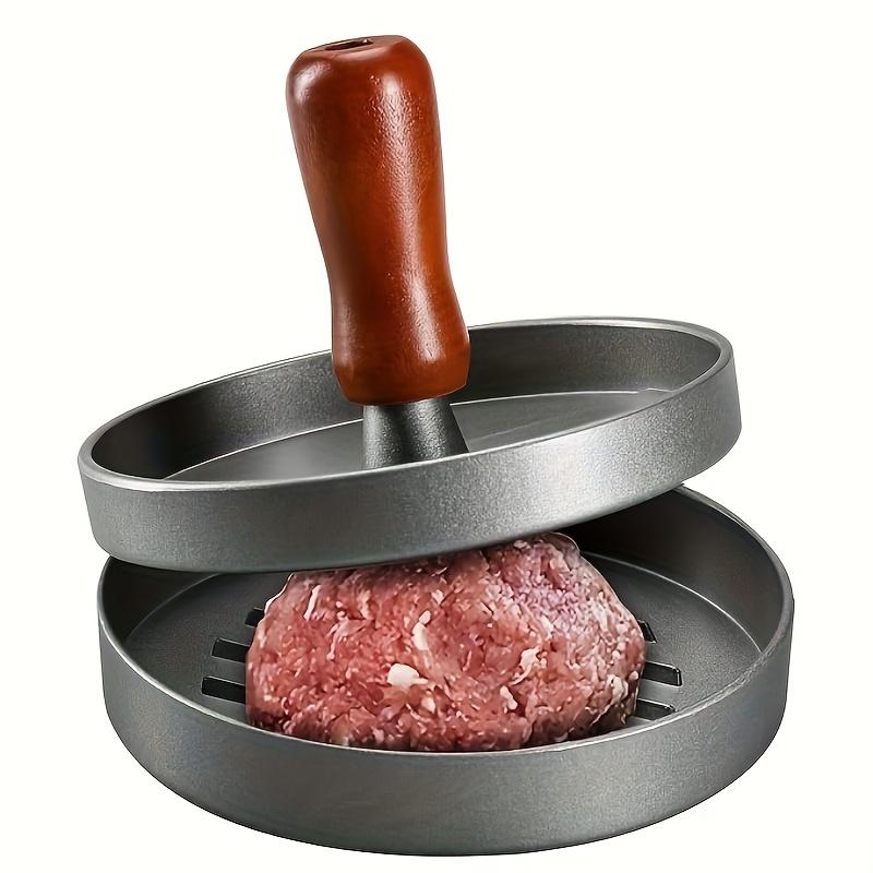 Stuffed Meat Patty Maker Mold, Premium Aluminum Alloy Construction with Non-Stick Handle, Kitchen Utensil for Forming Hamburger Patties