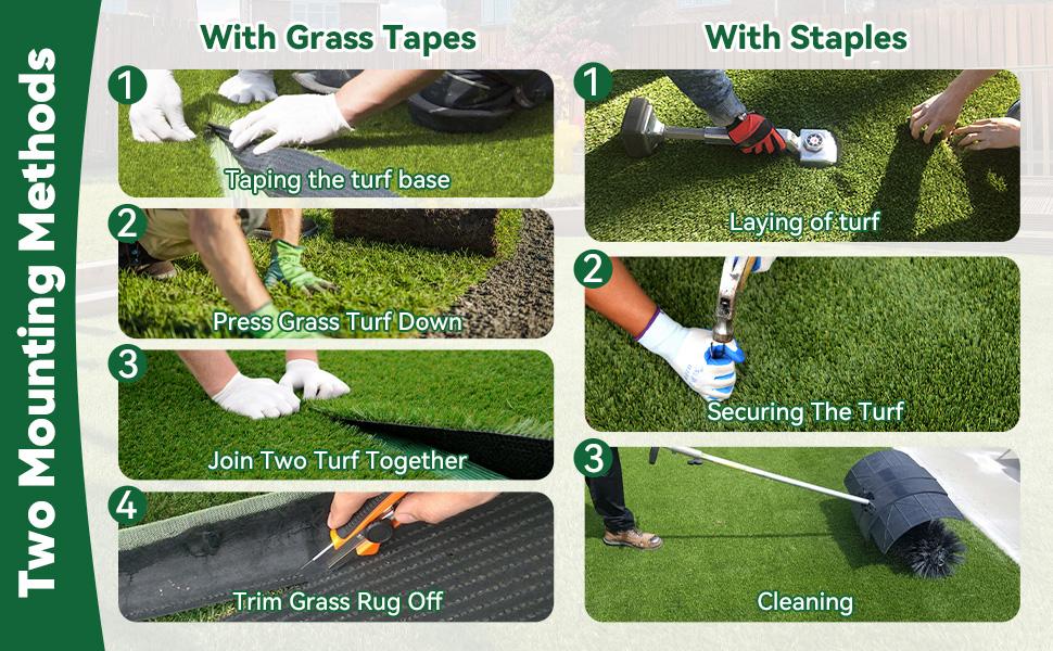 Artificial Grass Outdoor Indoor, 3 FT x 5 FT Faux Turf Lawn, 0.4" Artificial Grass Rug for Patio, Rug Synthetic Grass Mat with Drainage Holes Artificial Grass Outdoor Indoor, 3 FT x 5 FT Faux Turf Lawn, 0.4" Artificial Grass Rug for Patio, Rug Synthetic Grass Mat with Drainage Holes