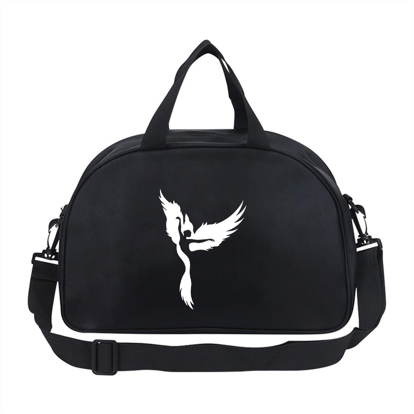 Multifunctional Dancer Wing Print Dance Bag, Unisex Lightweight Travel Backpack, Large Capacity Short Trip Bag, Ideal for Dance Competitions, Vacations, Gifts
