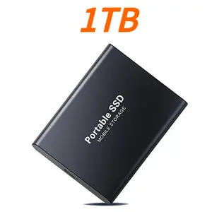 High-Speed Portable Hard Drive 1TB External SSD 2TB Hard Disk Fast-Write Storage 4TB for Design Laptop/iPad