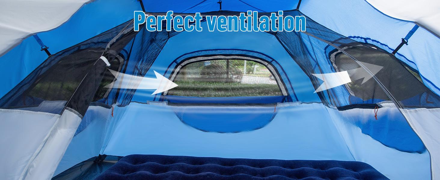 Night Cat Family Camping Tent - 2-3 Person Instant Hydraulic Setup Foldable Dome with Detachable Porch, Double Layer 210D Oxford Waterproof Canopy, Windproof Portable Comfy Tent with B4 Mesh, Moisture-Proof 190T Polyester Fabric for Car Camping