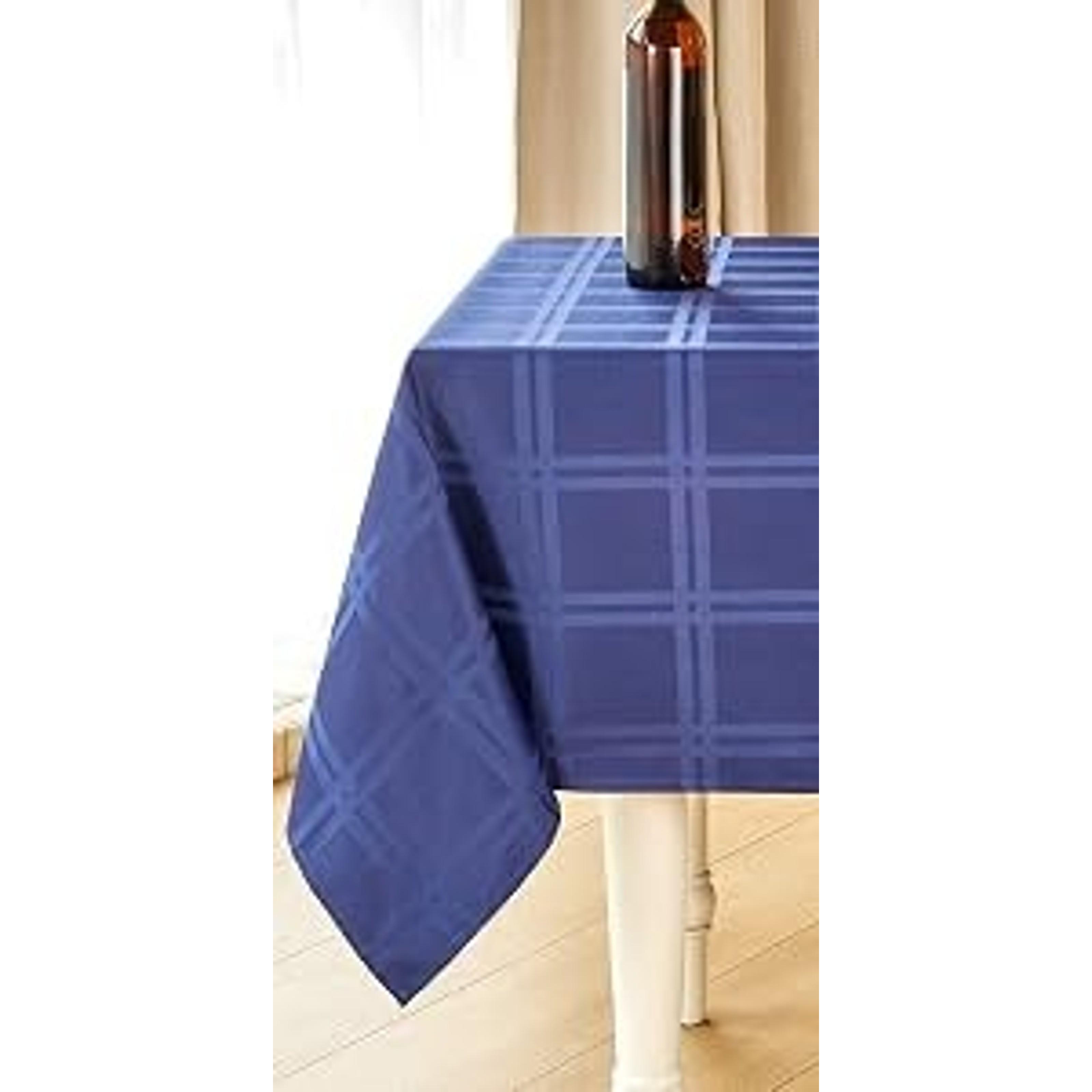 Rectangle Table Cloth Linen Farmhouse Tablecloth Waterproof Anti-Shrink Soft and Wrinkle Resistant Decorative Fabric Table Cover for Kitchen (Dark Grey, 52" x 70" (4-6 Seats))