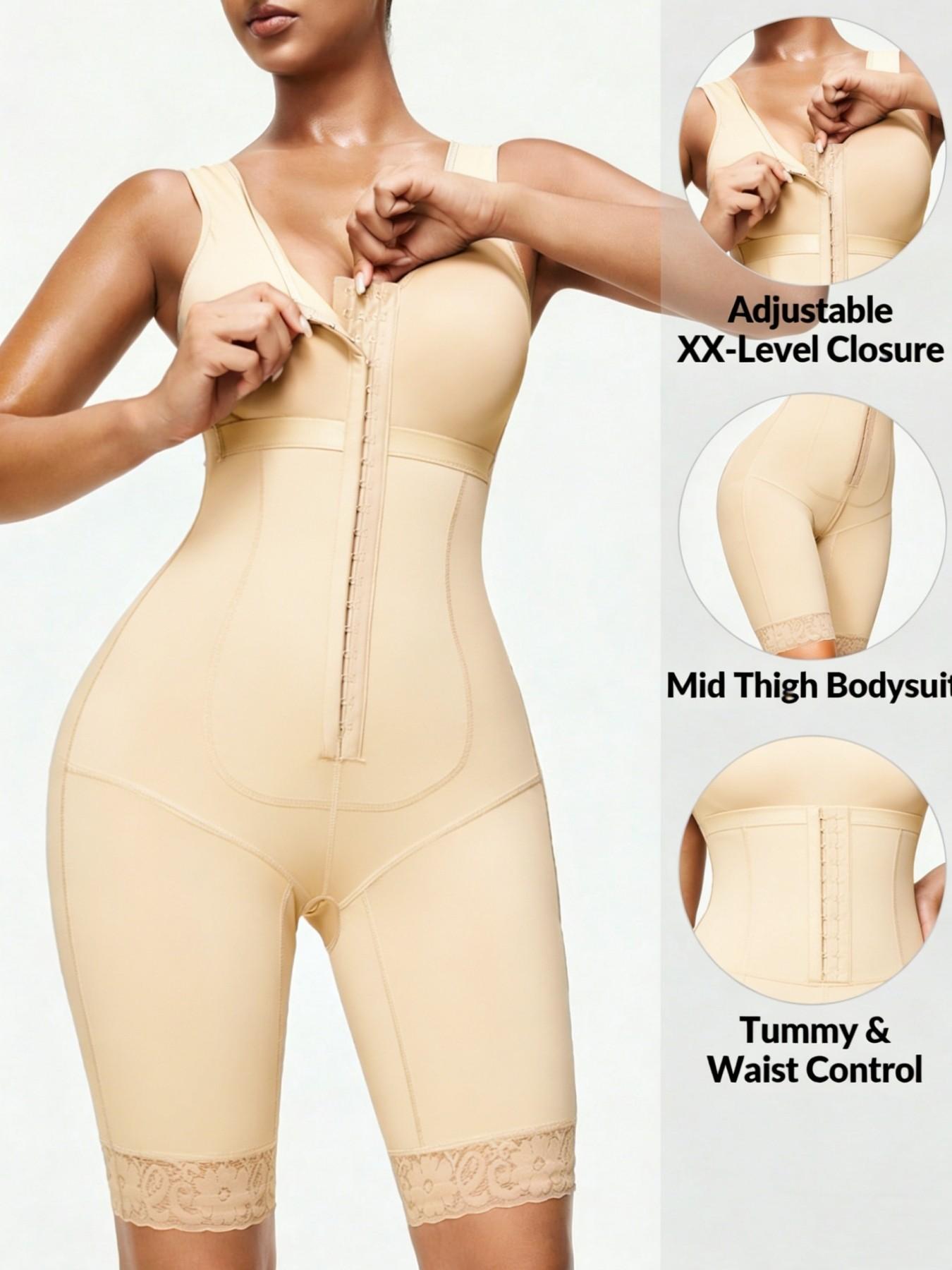 1 Count Women's Shapewear Bodysuit, Fajas, Colombian Shapewear Tummy Control Butt Lifter, Firm Control Body Shaper Jumpsuit with Adjustable Hooks, Sculpting Body Shaperwear for Daily Wear, Suitable For Daily Wear Or Gym