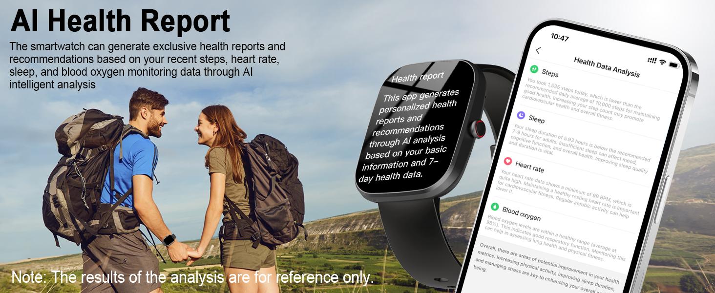 [Spring Deals] Tukio 2026 Smartwatch with AI ChatGPT Assistant 1.91-inch HD Display Heart Rate Monitoring Sleep Tracking Bluetooth Calling IP68 Water Resistance Compatible with Android and iOS,the Perfect Holiday Gift