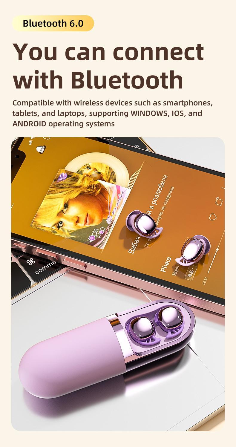 [Spring Deals] Tukio Massage Beauty Bluetooth Earbuds, featuring dual functions for sleep aid and relaxation. With stable Bluetooth 5.3 connectivity and long-lasting battery life, these earbuds make the perfect gift for your partner