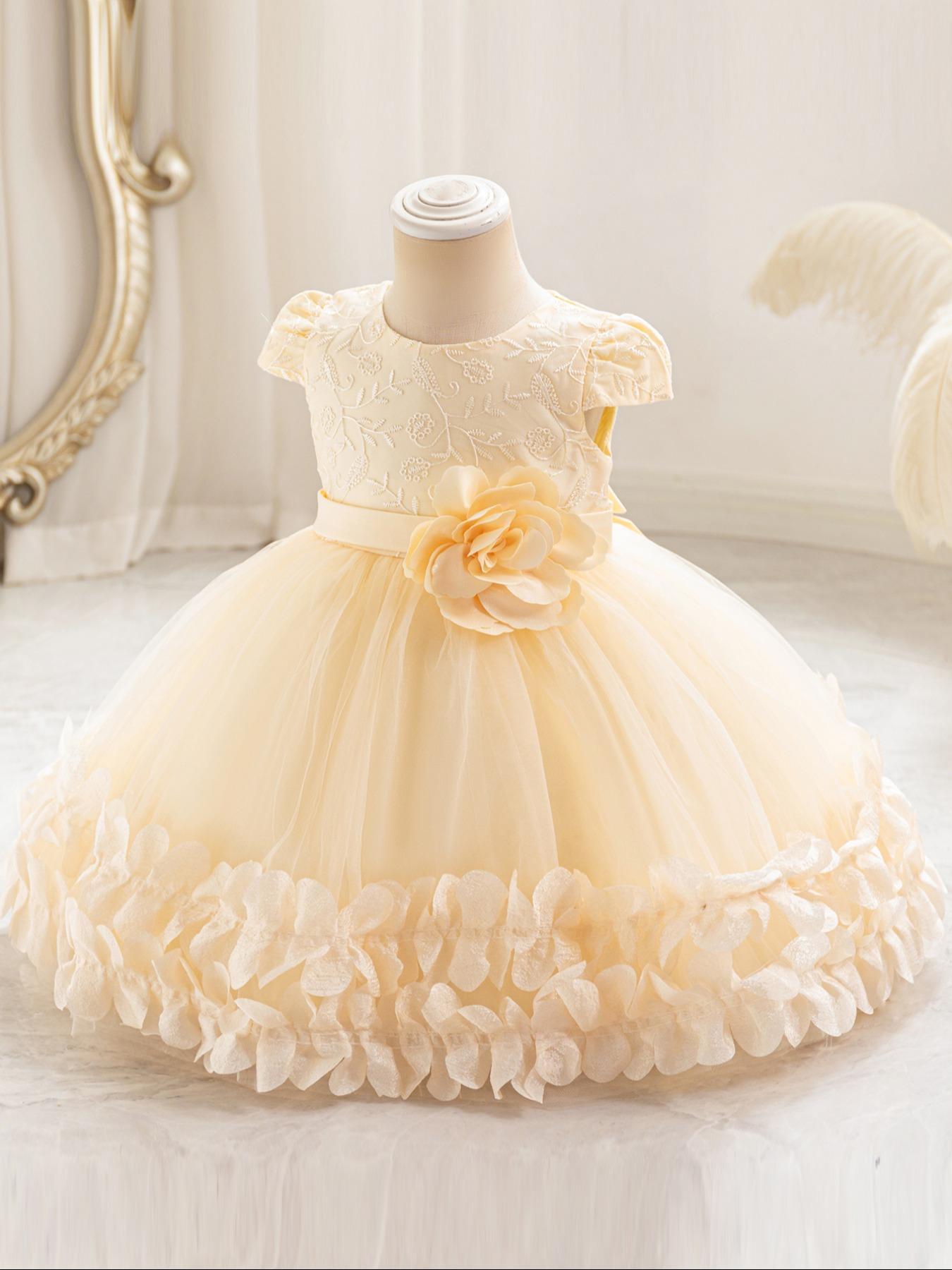 New Girl Princess Seraphina Dress, Lace Trim Party Gown, Wedding Season Costume, Halloween Christmas, Birthday Performance Wear