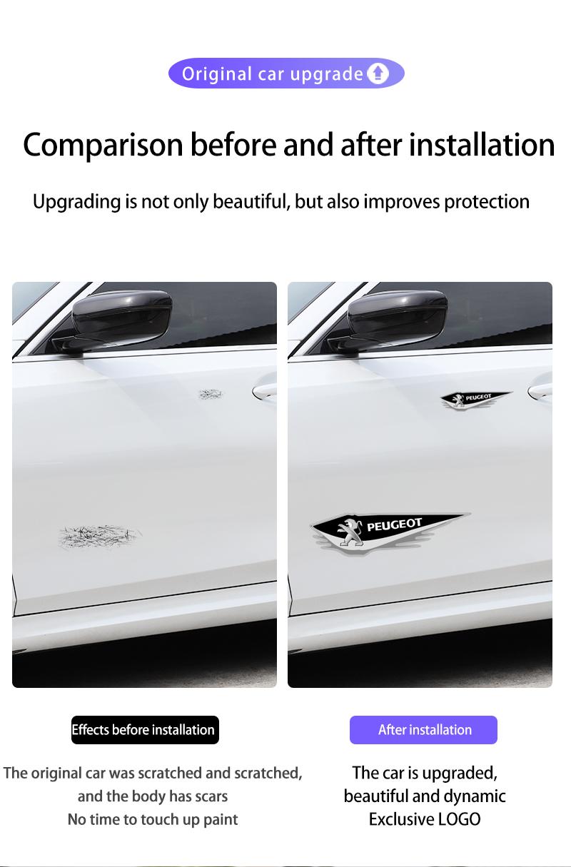 Peugeot Body Sticker Emblem Accessories for 5008 408 308 Landtrek 208 2008 3008 Rifter 508 301 108 608 4008 E-Expert E-Traveller