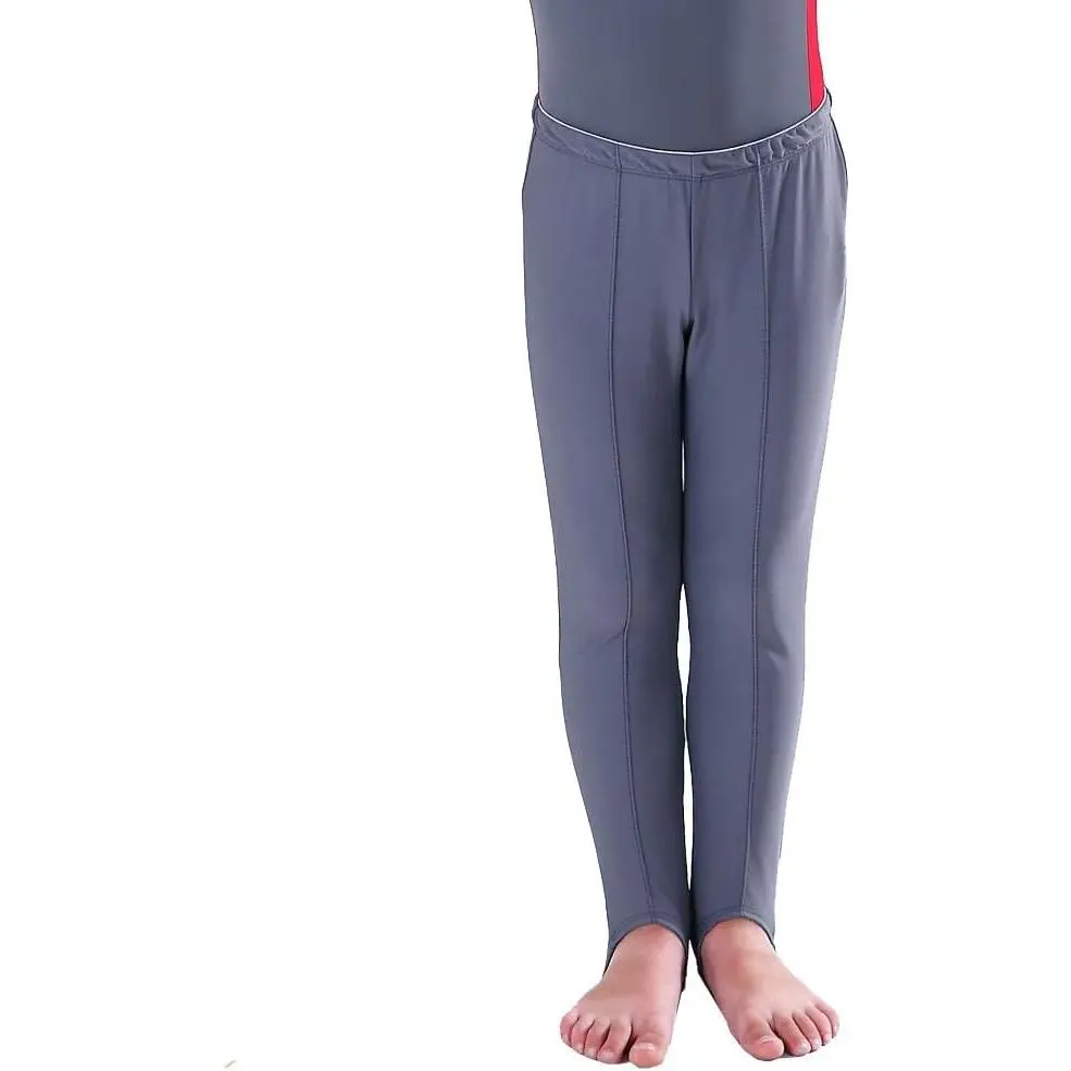Mens and Boys Gymnastics Pants Leotard Youth Ballet Tights Stirrup Pants for Dance Yoga Practice Athletic Gray