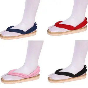 EUR Size Japanese Anime Cosplay Shoes Clogs Sandals Flip Flops with Shoes Kamado Nezuko Clogs Kimono Flip-flops Geta Slippers Sh