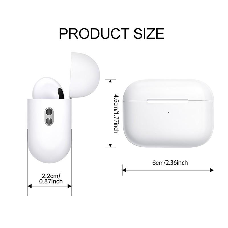 Wireless Headphones Stereo Sound Clear Calls Music Sports Touch Control Rechargeable Compatible iOS Android