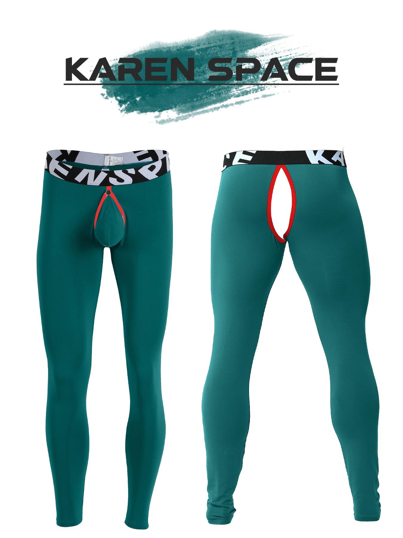 One-piece men's long underwear pants - warm, Thermal Sportswear, pants in solid color, with an open crotch design, detachable, large size, tight-fitting, comfortable, soft and skin-friendly, suitable for sports and casual wear