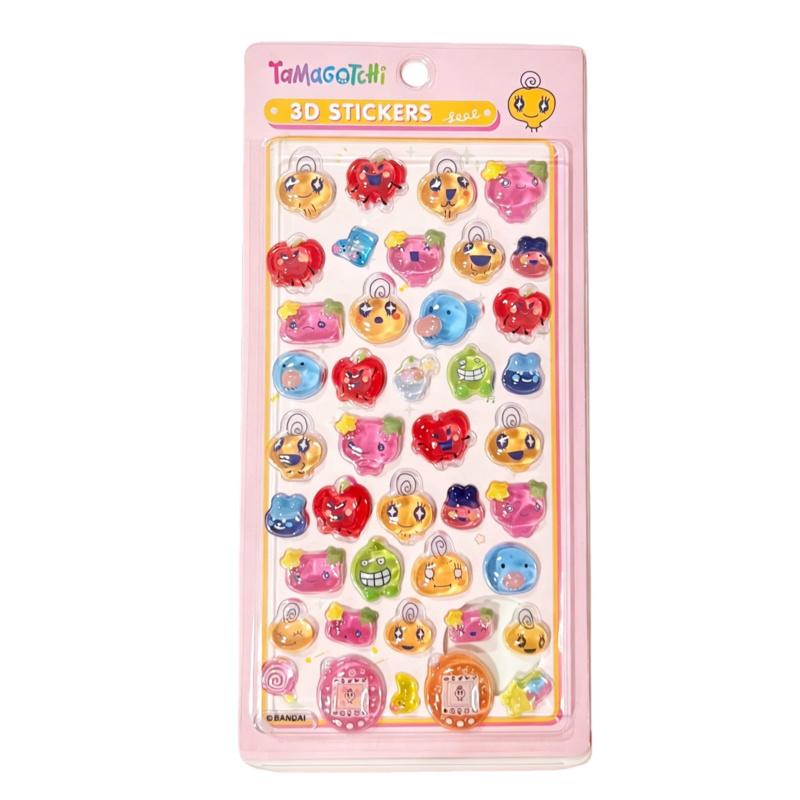 Cute Cartoon 3D Puffy Bubble Stickers Waterproof Vinyl Kawaii DIY Stickers for Scrapbooking Journal Planner Decoration Craft Stationery and Gift Making