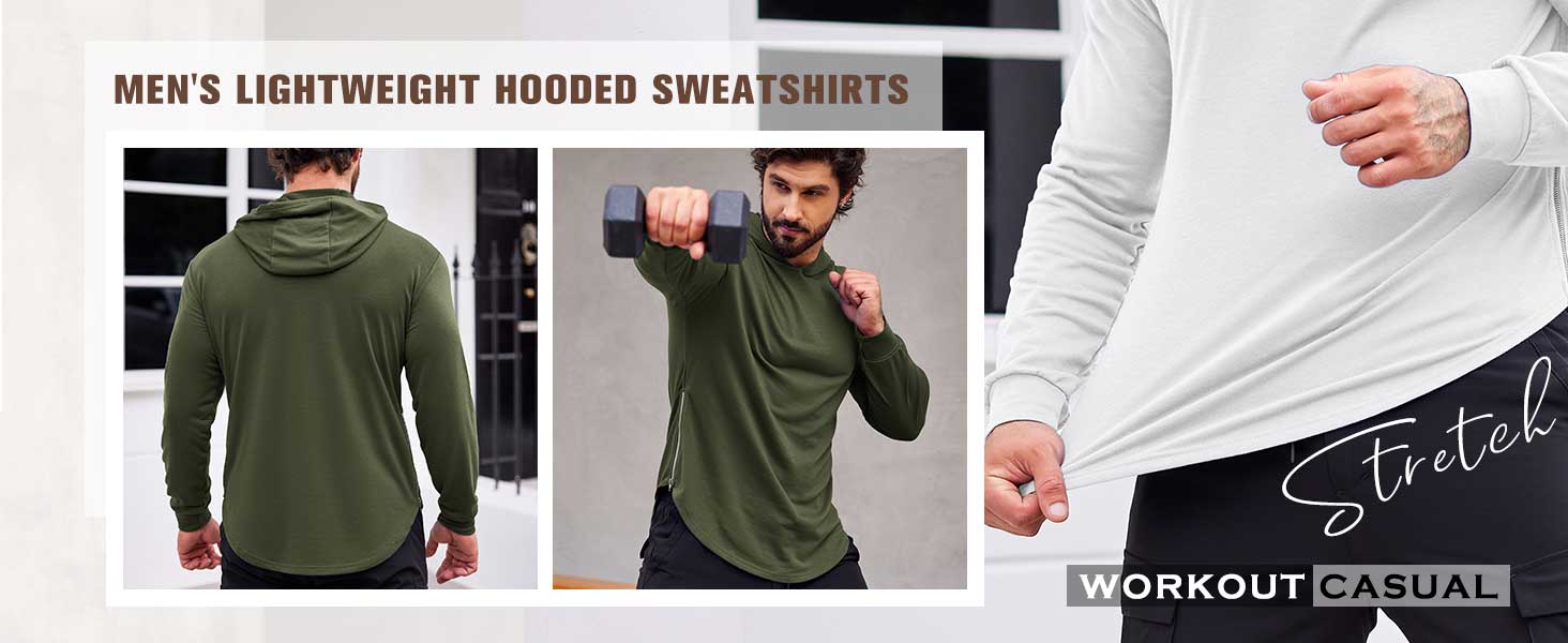 COOFANDY Men's Workout Sweatshirts Long Sleeve Muscle Fit Athletic Gym Hoodies Pullover COOFANDY Men's Workout Sweatshirts Long Sleeve Muscle Fit Athletic Gym Hoodies Pullover