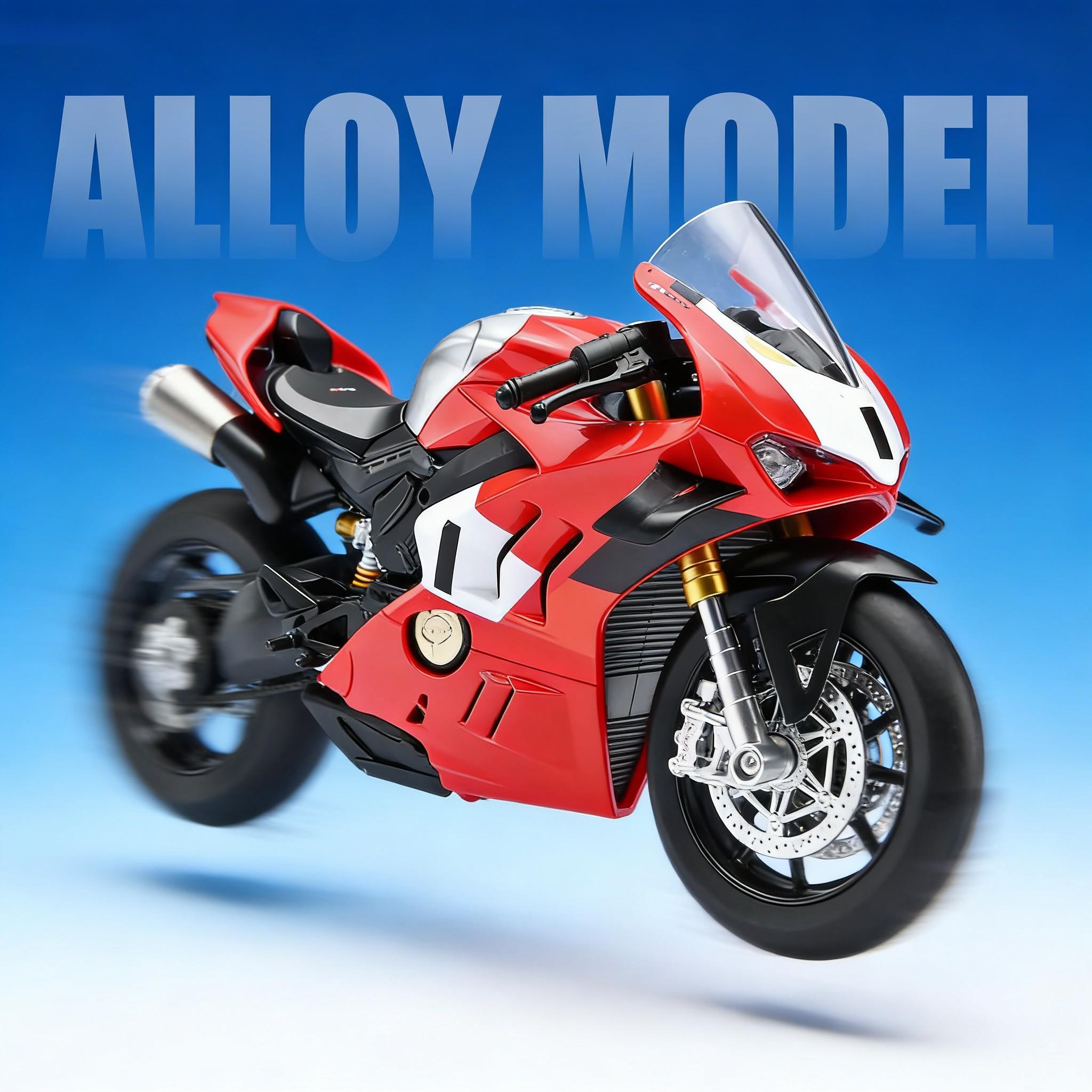 XLG Compatible for 1:6 H2R alloy die-cast motorcycle model, Diecast metal model, with jet and sound effects and display stand, Motorcycle Collection, Gift, Toy Moto Bike for Kids and Collectors Ages 8 and up, gifts for couples, friends and family