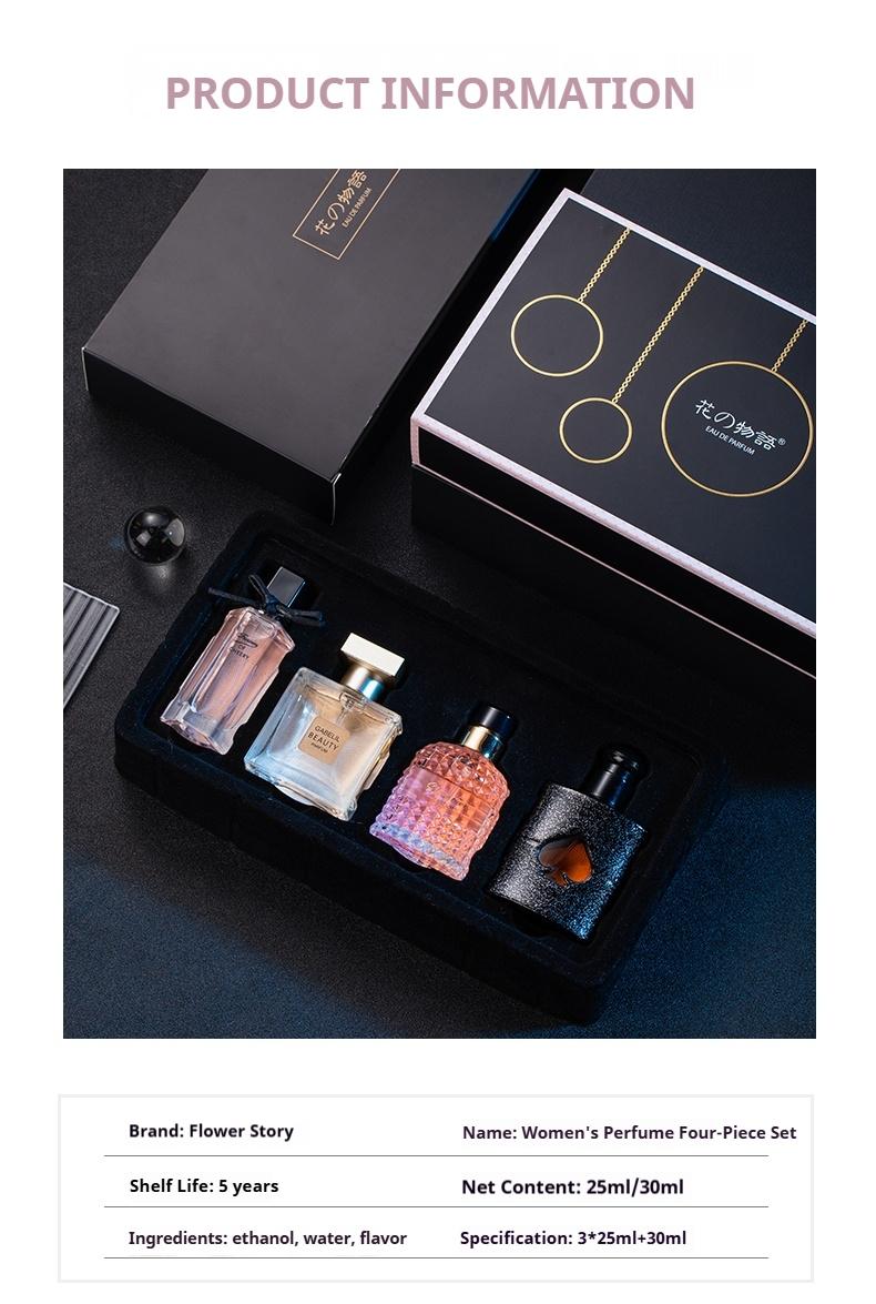 Women's Perfume Gift Set, Long-Lasting Floral Woody Scent, Luxury Fragrance Kit, Perfect Gift for Mom, Girlfriend, Bestie