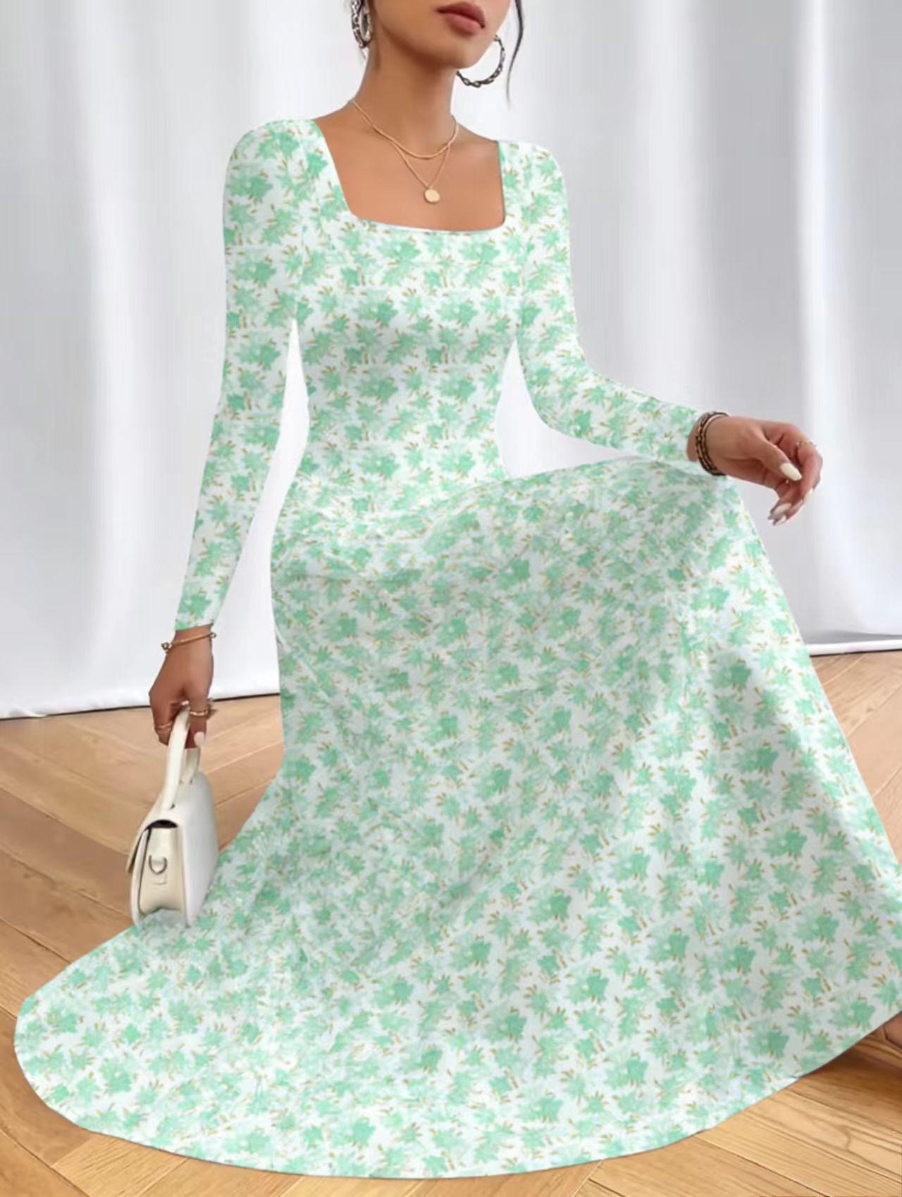 2026 Spring New Sweet Style Floral Lace Patchwork Long Dress, Elegant A-Line Midi Dress for Women, Perfect for Casual & Party Wear