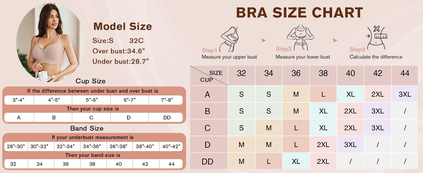 Avidlove Wireless Bras for Women No Underwire V Mesh Bralette Seamless Comfortable Bra Push Up Full Coverage Everyday Bras