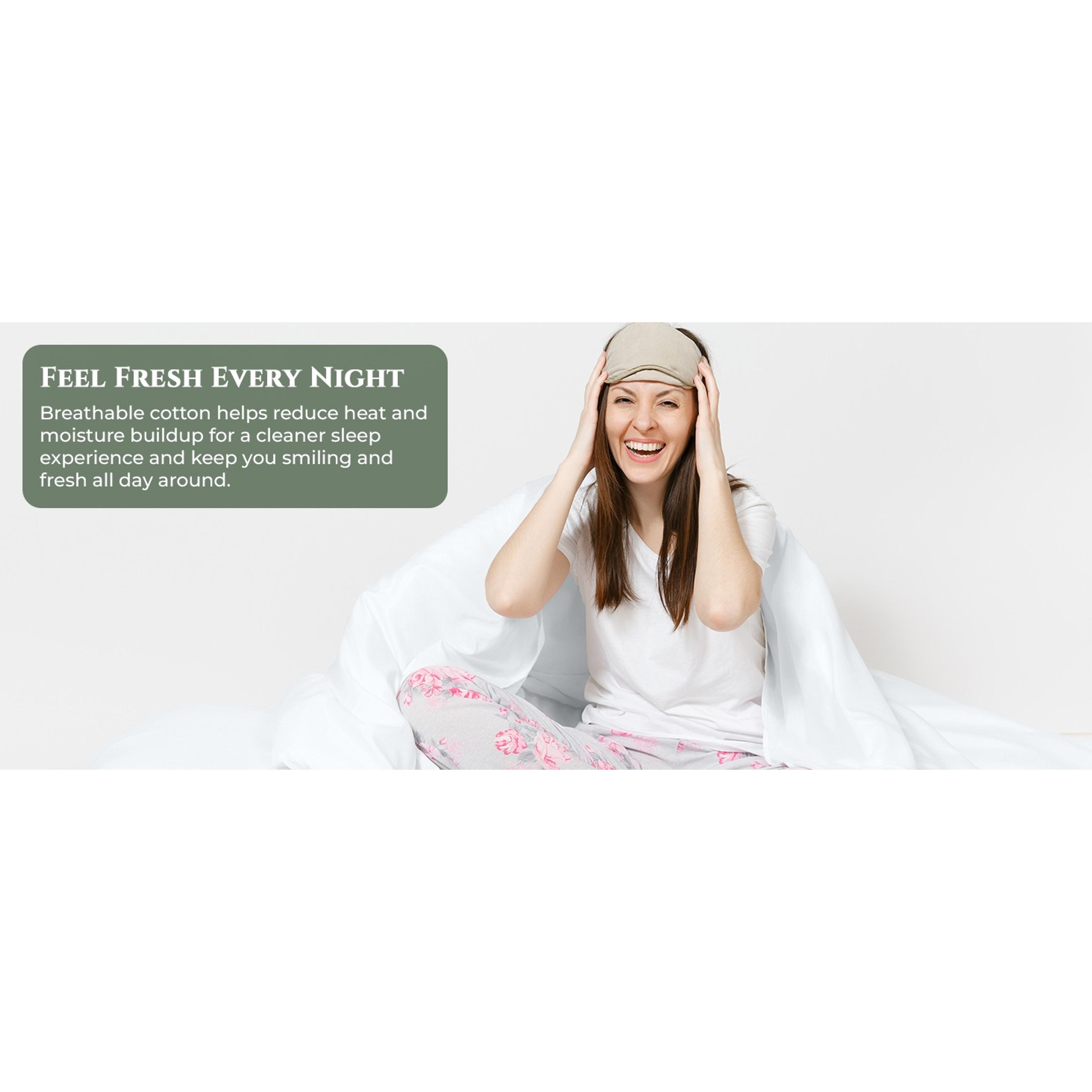 100% Organic Cotton King Size Flat Sheet - Percale Top Sheet - Lightweight & Super Soft White Bed Sheet Only (105" x 102", White)Gift
