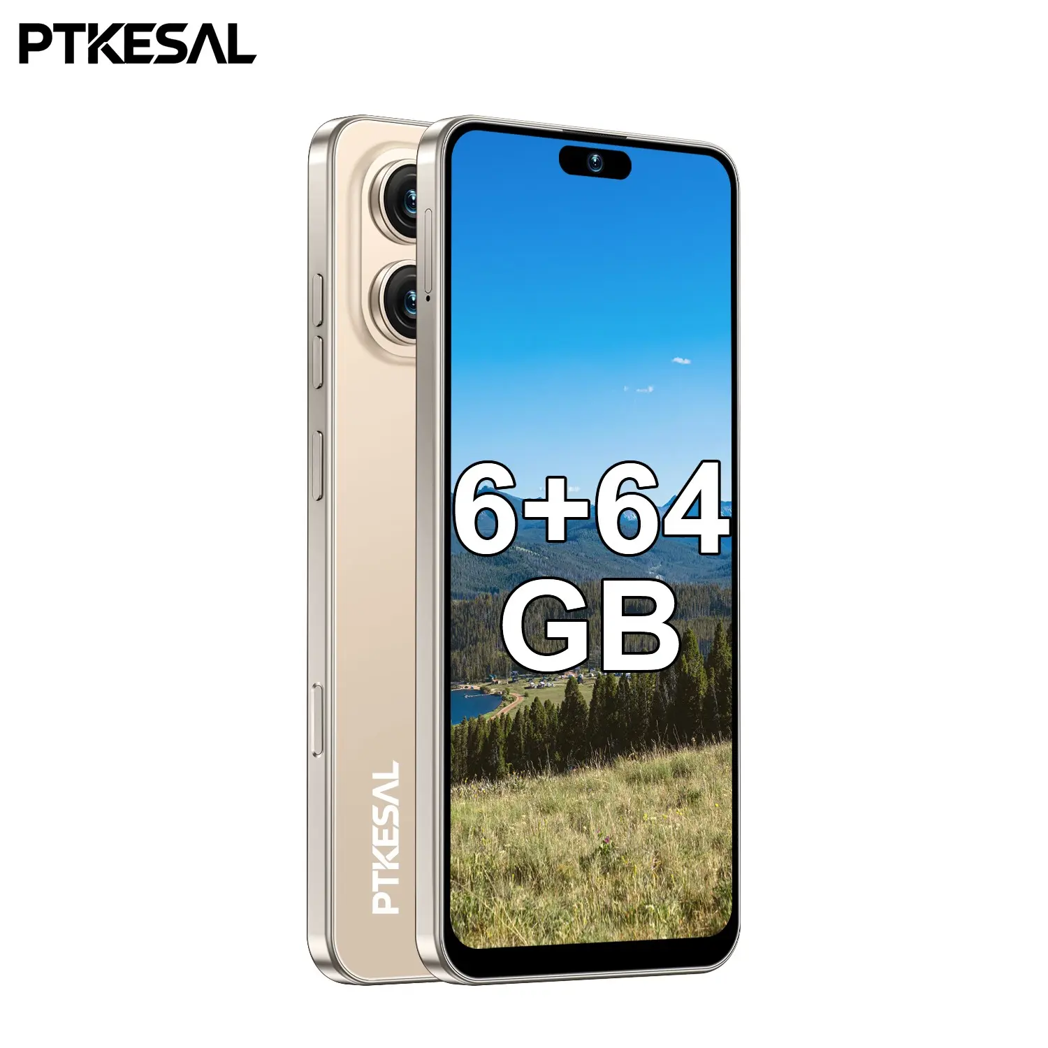 Ptkesal- 17 Pro Max 6.93-Inch HD Full Screen, 5000mah Battery, 6gb+64GB RAM, Android 12.0, Dual Camera, 4g Network, Face & Fingerprint Unlock