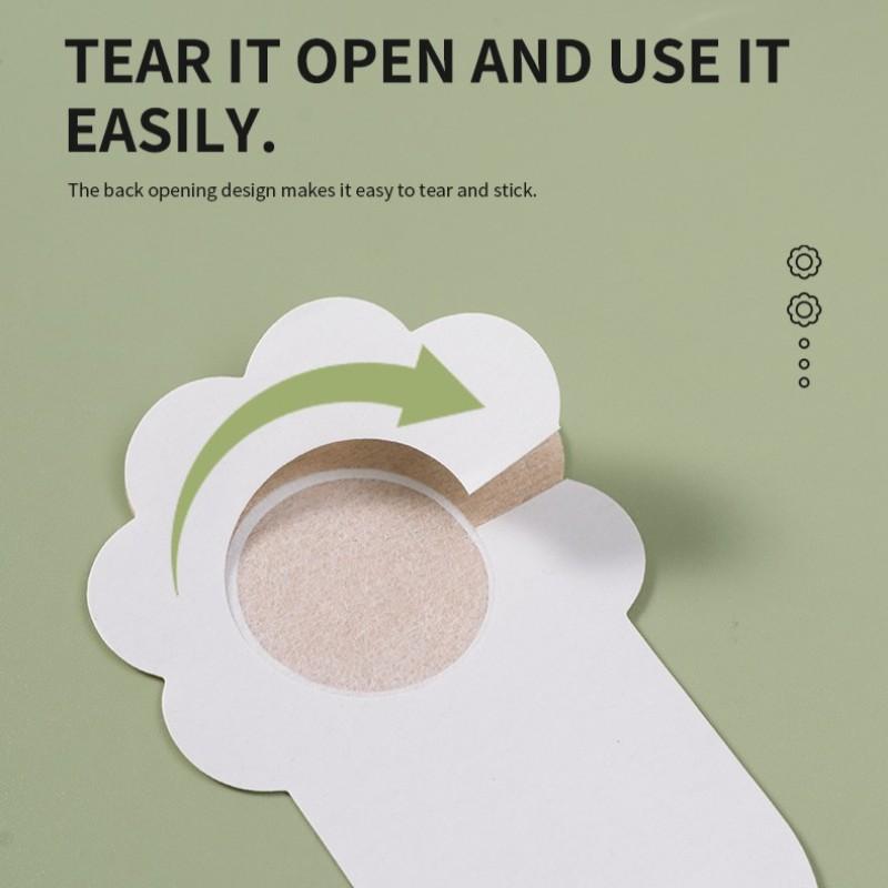 10-Pack 8cm Disposable Non-Woven Lift Bra Pads, Invisible Seamless Breathable Adhesive Tape, No Back Strap, Thin Design