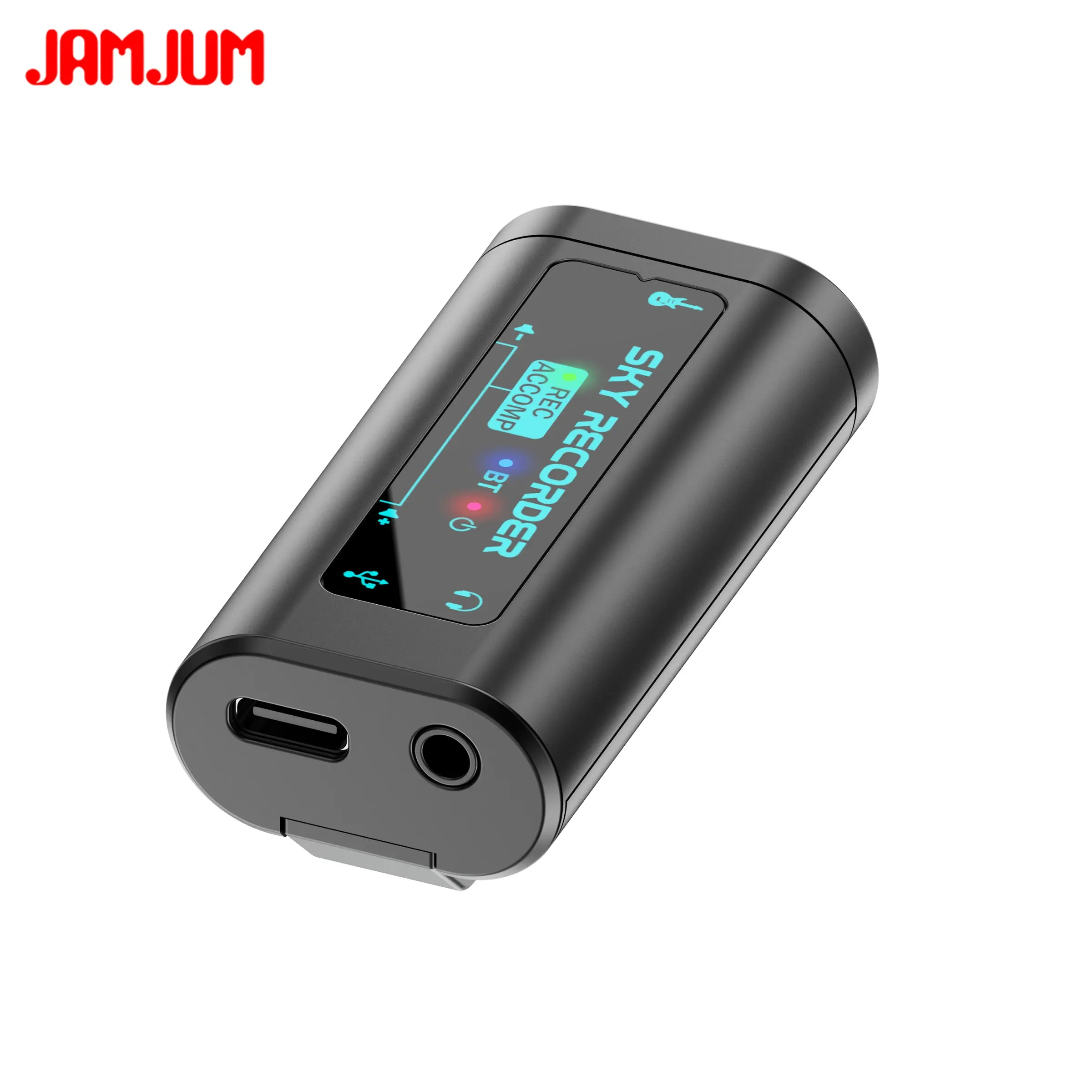 JAMJUM Portable High-Definition Audio Interface Type-C, Compatible with Multiple Systems, Plug-And-Play Guitar Recording Device