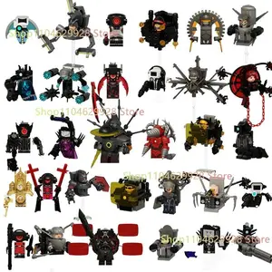 KDL Skibidi Toilet Man Figures Anime Block Toys TvMan Titan Cameraman Speakerman Bricks Model Toy For Kid Birthday Gifts