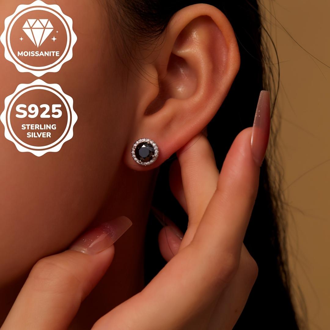 【2026 TREND ALERT】 | Artisanal Design S925 Silver Stud Earrings | Moissanite/Zircon Dual Version | Soft Needle & Kraft Box | Unisex Black Friday Deals